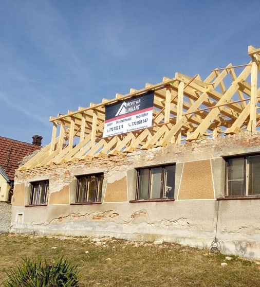 Dřevostavba - krov včetně rozšíření přízemí domu